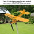 Piper J3 Cub Airplane Weathervane 3D Metal Airplane Weather Vane ...