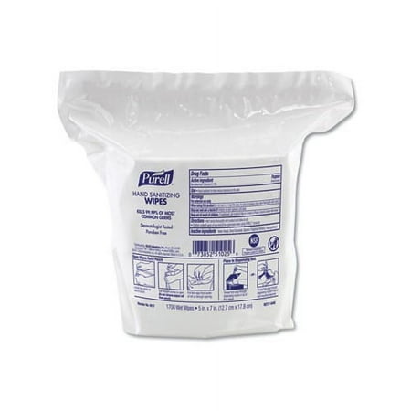 Hand Sanitizing Wipes 8.25 x 14.06, Fresh Citrus Scent, 1700 Wipes/Pouch, 2 Pouches/Carton