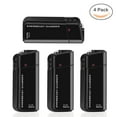 thumbnail image 1 of Smart Mini Battery Charger for 2 AA Rechargeable Batteries - USB Input (Batteries Not Included) 4 Pack, Black, 1 of 6