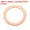 Copper 19mm x 26mm x 1mm, variant on Uxcell 80 Pcs 6mm x 18mm x 1mm Copper Flat Washers Screw for Bolt