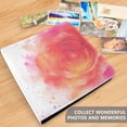thumbnail image 5 of PU Leather Photo Album with Self-Adhesive Pages Scrapbook DIY Picture Holds 20+ Sheets Abstract Rose Watercolor Pattern, 5 of 9