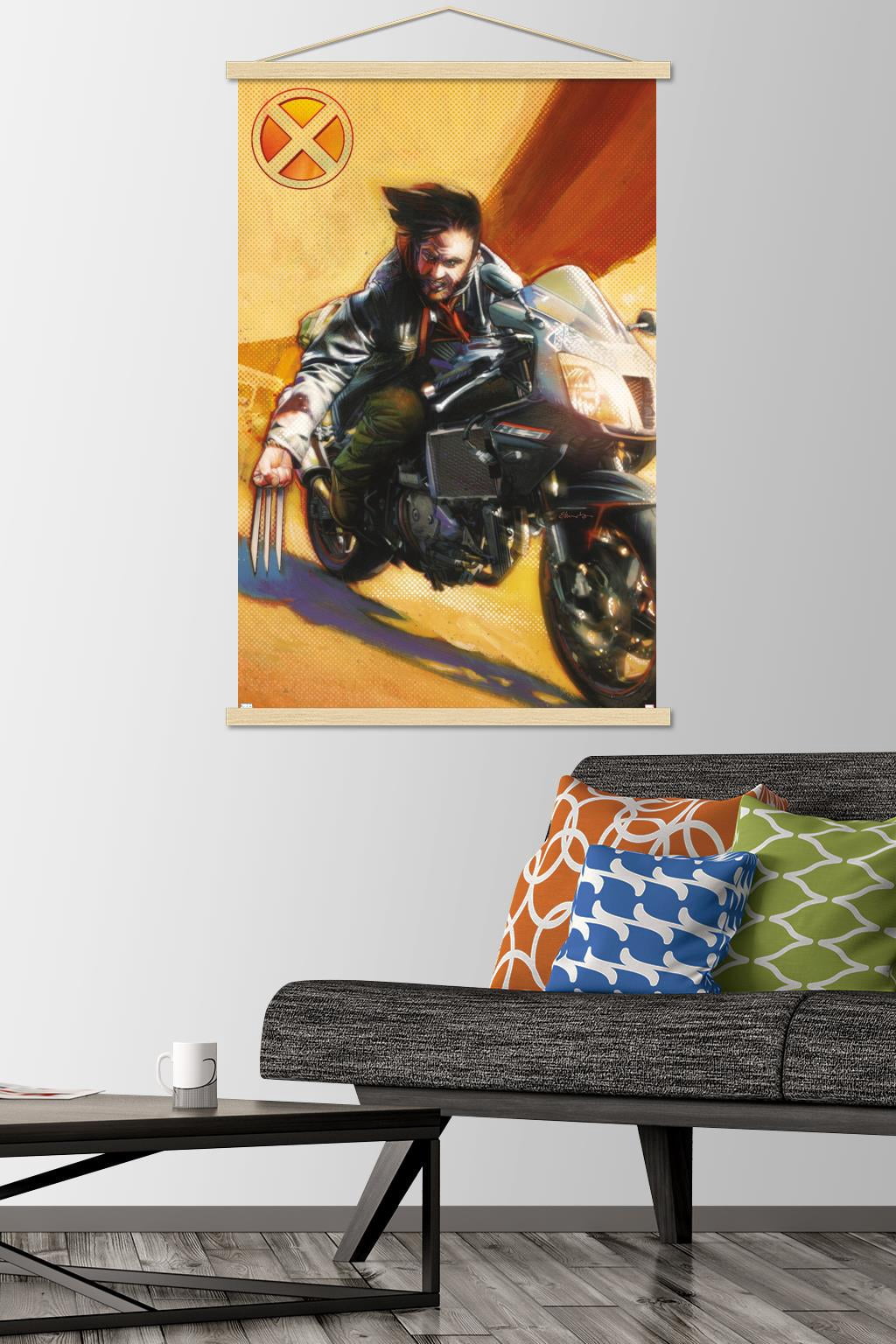 Marvel Comics - Wolverine - Wolverine #74 Wall Poster with Wooden Magnetic Frame, 22.375" x 34"