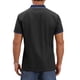 thumbnail image 3 of CAMISA POLO DE NEGOCIOS RETRO WESTERN DE MANGA CORTA PARA HOMBRES INSPIRADA EN EL GOLF, CON ELASTANO, EN COLOR NEGRO, TALLA XL, 3 of 6