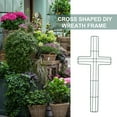 thumbnail image 4 of Cross Shaped 16 Inch Metal Wreath Frame Holder for DIY Crafts, Christmas, Easter Decorations and Home Decor, 4 of 8