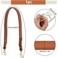 thumbnail image 2 of PU Leather Bag Straps Wide Bag Handles with Zinc Alloy Swivel Clasps Purse Making Accessories Sienna 72.5x3.55cm, 2 of 8