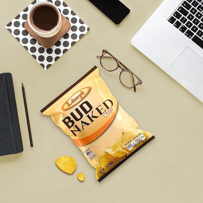 Limyè  Bud Naked Potato chips, Healthy Kosher Certified Snacks Variety packs - Salted Chips, No Artificial Flavors, Vegan Gluten Free Chips, 3 Oz bag (Pack of 8)