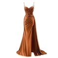 thumbnail image 1 of Vestido de fiesta RUMUGUYA para mujer, talla grande, sirena, naranja quemado, 1 of 6