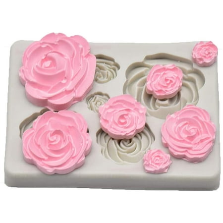 3D ROSE SILICONE MOLD – PinkAlmonds