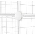Whitmor Storage Cubes Stackable Interlocking Wire Shelves White Set
