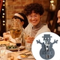 thumbnail image 4 of Naiovety de Navidad Cubiertos Bolsa Sacos Vajilla única Titular Organizador Ligero Encantador Pequeño Vajilla de Navidad Bolsas Cocina Kits de decoración para fiestas Gris oscuro Naiovety HA068999-01, 4 of 6