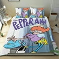 thumbnail image 1 of Pepper Ann Conjunto de sábanas temático, trío de piezas, cómodo y amigable con la piel, diseño único, regalo de decoración para el hogar para familiares, amigos y fans,173cm *218cm, 1 of 6