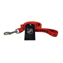 Calgary Hockey Flames Medium 3/4 inch wide - 6 Foot Dog Leash Lead