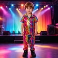 thumbnail image 6 of Ulitacool Boy Outfits Crewneck Long Sleeve Cartoon Prints T Shirts Pants Charm Toddler Wear 3-4 Years Multicolour, 6 of 9