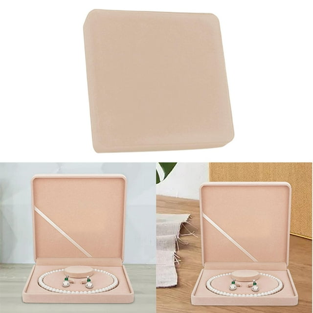 Caja Porta Colr Pers Suave Hugo 7.5x7.5x1.6 Pulgadas Beige