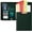 Green, variant on Leather Clipboard with Storage, Zippered Padfolio Portfolio Organizer, 3 Ring Binder 1 Inch, Notepad, Tablet Sleeve, 5 Dividers with Pocket for Office, , Students, Teachers Black