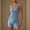Light Blue, variant on Mqqzkk Women Workout Rompers Seamless Romper Yoga Ribbed Tank Tops jumpsuits Sleeveless Exercise Romper