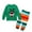 Green Reindeer, variant on BULLPIANO Kids Baby Boys Girls Christmas Pajamas Sets 2PCS Cosplay Loungewear Toddler Tee and Pants Set Sleepwear 1-7 Years