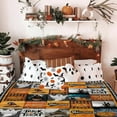 thumbnail image 4 of Manta difusa de feliz Halloween con varias muecas de calabaza para sofá, manta ligera, acogedora, suave y cálida, mantas de felpa para sofá, cama, sala de estar en otoño, 4 of 4