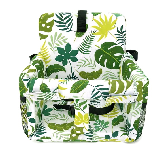 HOOETOON Shopping Cart Cover High Chair Cover Baby 2 in 1 Machine Washable Cotton Padded Safety Harness Toy Tether Toddler Infant Boy Girl,Plant Green