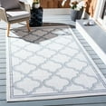thumbnail image 3 of SAFAVIEH Machine Washable Rug Indoor/Outdoor Bermuda Collection - Indoor Outdoor BMU810D Bermuda Ivory / Light Blue Rug, 3 of 8