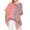 Pink, variant on Women Oversized Summer Short Sleeve Striped Color Block Loose Fit Tops T Shirts