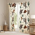 thumbnail image 3 of Homewish Western Cowboy Blackout Curtains Set of 2 (52x84 Each) for Female Men,Cactus Horseshoe Window Curtains,Rustic Farmhouse Curtains and Drapes,Microfiber Bedroom Decor, 3 of 6