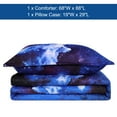 thumbnail image 4 of REGALWOVEN 2 Piece Galaxies Comforter Set, Twin Dark Blue, 4 of 6