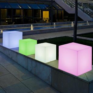 CUBO ILUMINADO CUBY (MÚLTIPLES TAMAÑOS) 43 x 43 x 43cm Blanco cálido