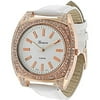 Geneva Platinum Ladies' Rhinestone Accented Toggle Watch