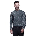 thumbnail image 1 of BESTMAN Chemise Col Mandarin Imprimée Kurta Courte Décontractée Ethnique pour Hommes, 1 of 6