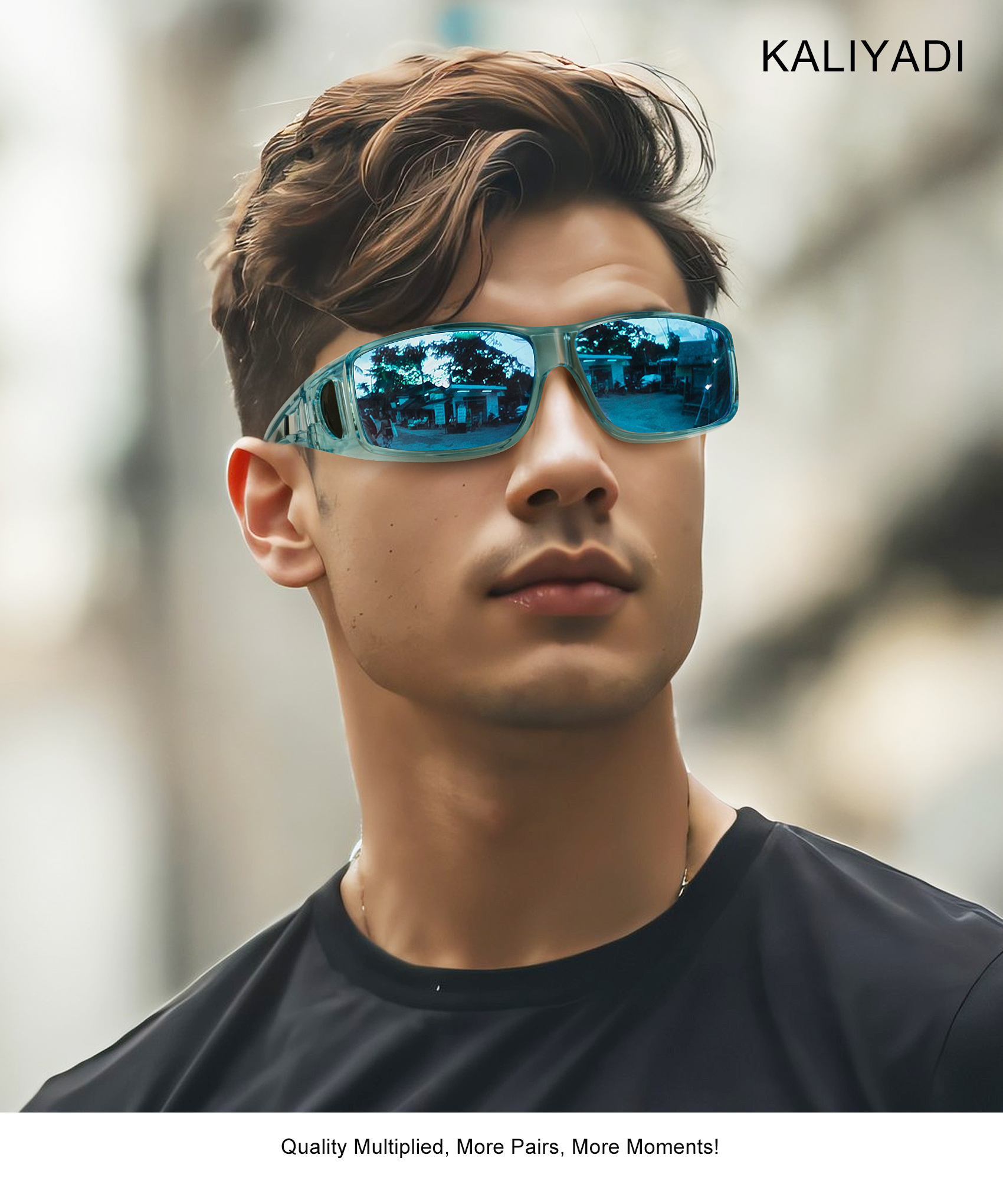 KALIYADI Fit-Over Polarized Wrap Sunglasses, 3-Pack photo 5