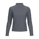 thumbnail image 2 of Camiseta de manga larga con cuello alto para mujer, sin costuras, elástica, de cuello alto, ajustada, capa base (gris, M), 2 of 8
