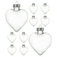 thumbnail image 3 of 10 adornos transparentes en forma de corazón para árbol de Navidad, corazones de plástico rellenables para manualidades, bolas colgantes transparentes para decoración navideña., 3 of 8