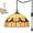 Donut Pattern, variant on Kiven Plug in Pendant Light,Classic Hanging Light with Glass Lampshade and Decorated Chain,Dimmable, E26 Socket(Bulb Not Included)