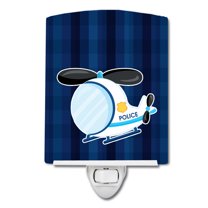 Police Helicopter Ceramic Night Light