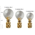 thumbnail image 4 of Royal Designs, Inc. Sun Cut Round Large Lamp Finial, F-2020L-PB-2, Polished Brass, Pack of 2, 4 of 6