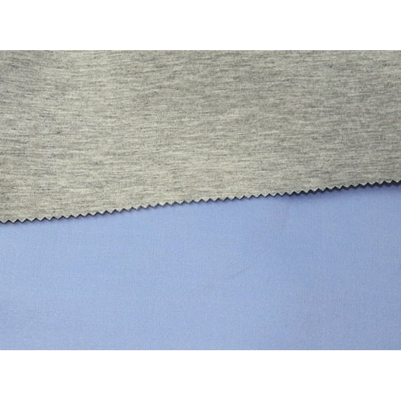 Minerva Neoprene Stretch Knit Fabric Grey, Blue - per yard