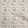 thumbnail image 1 of oneOone Cotton Silk Orange Fabric Leaves Fabric For Sewing Printed Craft Fabric By The Yard 42 Inch Wide, 1 of 4