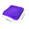 thumbnail image 3 of Genuine Sheepskin Car Seat Cushion Seat Covers for Cars Trucks SUV Comfort Seat Protector Pad for Car Driver Seat Car Accessories for Women Office Chair Car Decor (Purple, Front Seat Cushion-1 Pc), 3 of 6