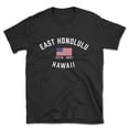 thumbnail image 1 of East Honolulu Hawaii Patriot Men's Cotton T-Shirt, 1 of 1