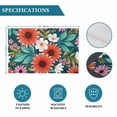 thumbnail image 5 of Vibrant Red Sunflowers White Daisies Placemats Set of 6,Wipeable Washable Table Mats for Dining Tables, Teal Leaves Floral Place Mats for Kitchen Event Party Tabletop Decor, 5 of 9