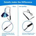 thumbnail image 4 of Miangastore Dog Training Stick Cat Teaser Aluminum Alloy 1 Set 36in Folded, 4 of 8