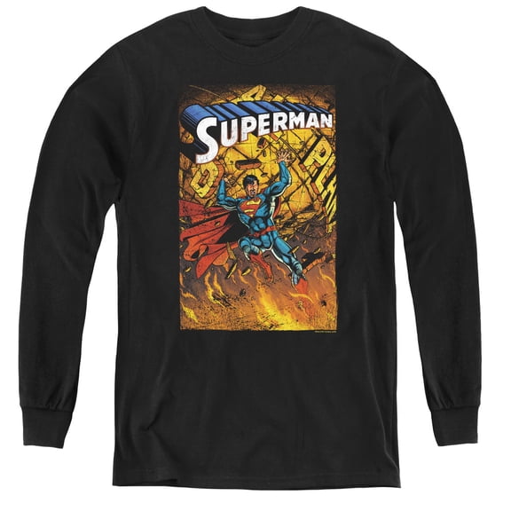Superman - One - Youth Long Sleeve Shirt - Small