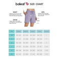 thumbnail image 3 of BALEAF Women's 7" Running Shorts Quick Dry Athletic Long Workout Shorts Unlined Purple L, 3 of 8