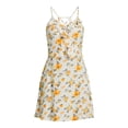 thumbnail image 2 of No Boundaries Juniors' Surplice Ruffle Front Dress, 2 of 5