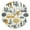 Gold, variant on Cars Tree Building Round Wall Clock Battery Operated Silent Non-Ticking Bedroom Office Kitchen Home School Decor 10"(Black)