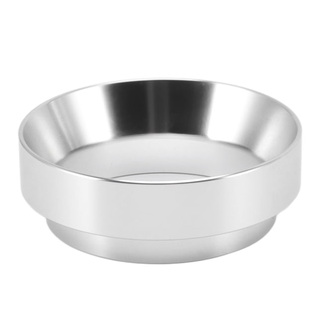 Coffee Dosing Funnel, Coffee Dosing Ring Food Grade Mirror Finished Coffee Accessory Anti Flying Powder For Office Use Silver