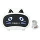 thumbnail image 1 of Mini altavoz de dibujos animados multifuncional lindo diseño de oreja de gato conjunto inteligente relojes de alarma duales para dormitorio oficina blanco, 1 of 9