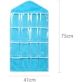 thumbnail image 5 of Columna de almacenamiento colgante, bolsa de almacenamiento colgante transparente multicapa con 16 bolsillos para zapatos, ropa interior, joyería, 5 of 5