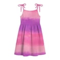 thumbnail image 6 of BRGZLK Toddler Girls Dresses Kids Summer Outfits 2026 Cute Floral Print Halter Tulle Swing Dress Causal Beach Sundress with Pockets Pink 9-10 Years, 6 of 8